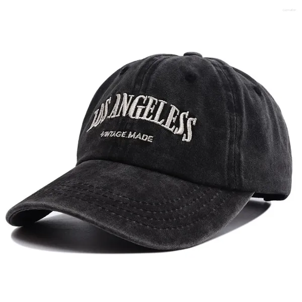 Tapas de pelota 2024 bordada de la gorra de béisbol de Los Ángeles femenino vintage negro y2k sombreros snapback para hombres mujeres gorros hombre