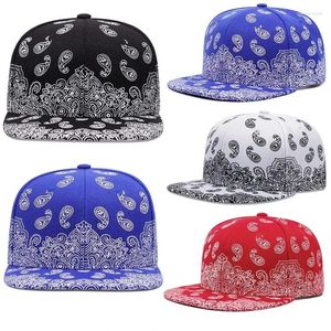 Ball Caps 2024 Fashion West Coast Caswif Flower Printing Snapback Cap en plein air Sun Men Woman Baseball Hat A réglable