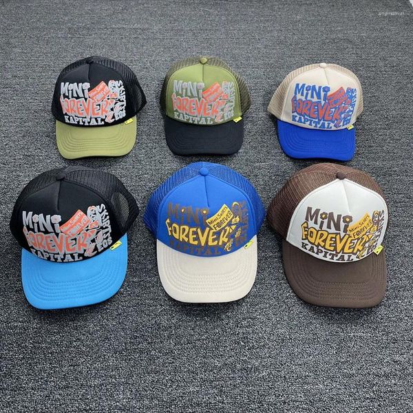 Casquettes de balle 2024 Kapital Hommes Femmes Unisexe Slogan Mini Jupes Forever Casual Baseball Hiphop Streetwear Snapback Chapeaux