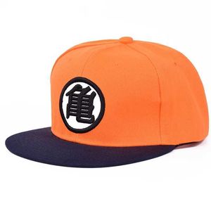 Ball Caps 2024 Nouvel anime Z Goku Kame Baseball Hat High Quty Cotton Men Femmes Réglable Casual Hiphop Snapback Cap T240429