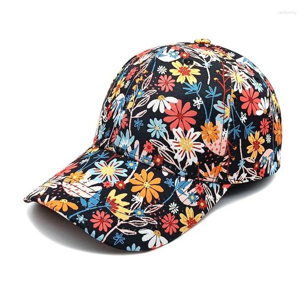 Caps à balle 2024 Polyester Polyester Polyester Print Casquette Casquette Cap ajusté Snapback ajusté Snapback pour femmes 24