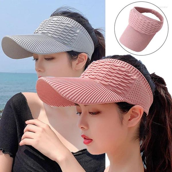 Bola bonés 2024 primavera verão mulheres vazio chapéu oco para fora respirável beisebol uv proteção sol chapéus panamá viseira boné