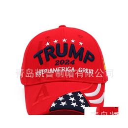 Casquettes De Baseball 2024 Trump Élection Présidentielle Chapeau Baseball Vitesse Réglable Rebond Coton Sports Dhf5983 918 Drop Delivery Mode Dhizw