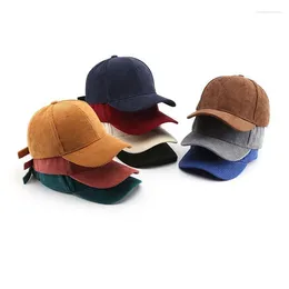 Ball Caps 2024 Winter Corduroy Baseball Voor Vrouwen Chapeau Nuevo En Sombrero Fluwelen Snapback Mannen Trucker Hoed 56-60cm