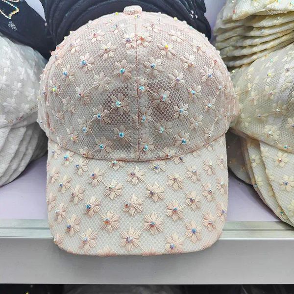Caps à balle 202403-2508722 INS Chic Summer Summer Spring Lace Brodery Fleur colored Dring Lady Baseball Hat