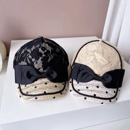 Ball Caps 202404-2508373 Ins chic Summer Japan Grass Lace Dot mignon Lady Baseball Equestrian Hat Women Visors Cap