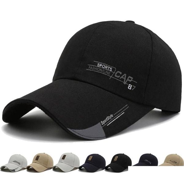 Gorras de bola 2 unids verano hombre sombrero lienzo gorra de béisbol primavera y otoño ir con todo ocio protección solar pesca mujer al aire libre dr dh14x