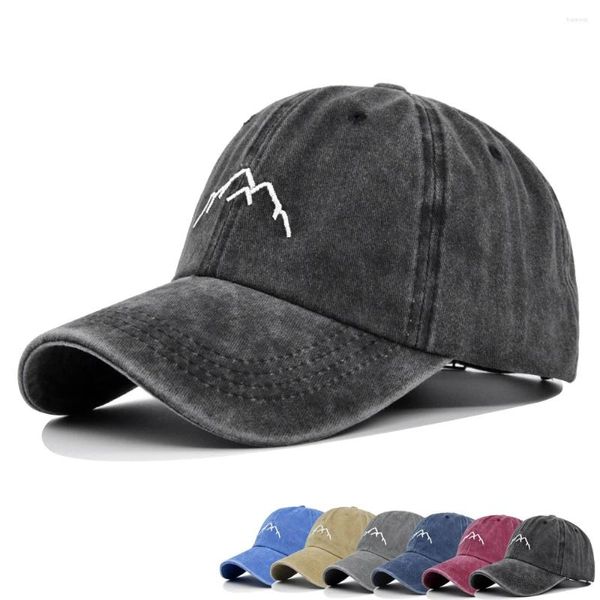 Gorras de bola Bordado 3D Gorra de béisbol de montaña para mujeres Hombres Primavera Verano Viseras de moda Niños Niñas Hip Hop Casual Snapback Hat Gorras