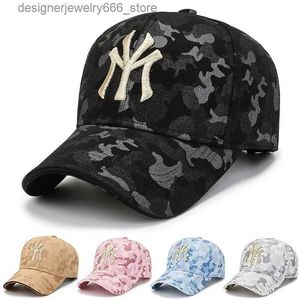 Gorras de bola 3D NY Bordado Carta Mujeres Hombre Gorras de béisbol Hombres Mujer Camuflaje Snapback Sombreros Negro Casual Deporte Sombreros Cap Dodgers Q231009