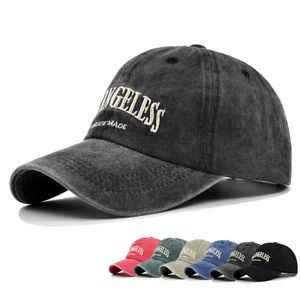 Casquettes de balle 6 couleurs Hip Hop Band Baseball Chapeau Lettres de broderie LOS ANGELESS Cap pour femmes hommes Sport de plein air Golf 230825