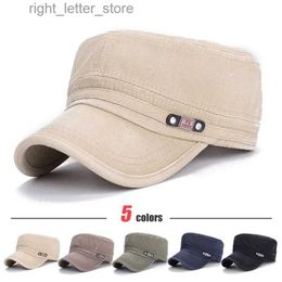 Ball Caps 6 Farben Neue Mode Baseball Kappe Outdoor Sport Casual Baumwolle Snapback Hüte Für Männer und Frauen Flache Armee kappe Design YQ231214