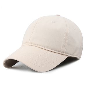 Ball Caps 6064 cm XXXL Big Size Effen Zachte Baseball Cap voor Mannen Grote Kop Verstelbare Katoen Dad Caps Premium Kwaliteit 230717