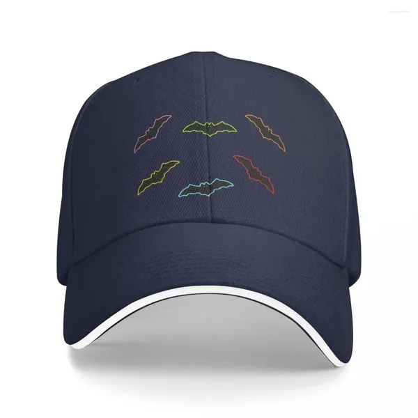 Gorras de bola 6BATS con contornos de colores claros Gorra de béisbol Protector solar Sombrero de camionero Senderismo Hombres Mujeres