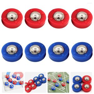 Capuchons de boules, 8 pièces, accessoires de jeu de table, boules coulissantes, équipement, Mini jouets, ballons de football roulants, perles gratuites