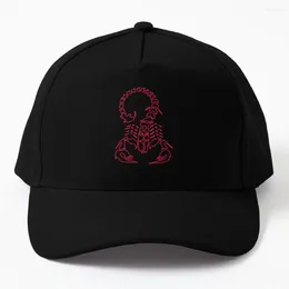 Casquettes de balle Abstrait Néon Sang Rouge Scorpion Casquette De Baseball Visière Snapback Chapeau De Soleil De Luxe Homme Homme Femme Femme