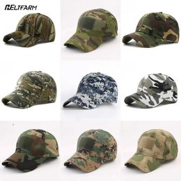 Capes de balle Ballable Cap de baseball Tactical Summer Sun Protection Camouflage Military Air Gun Hunting Camping Randonnée Fishing Q240429