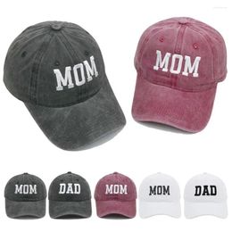 Ball Caps Adjustable DAD MOM Embroidery Baseball Outdoor Sports Visors Vintage Distressed Faded Cap Hiphop Sunscreen Hats