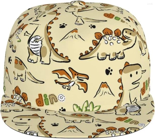 Casquettes de balle réglables à visière plate, chapeau à rabat pour hommes et femmes, casquette de Baseball Hip Hop-dinosaure noël bonne année