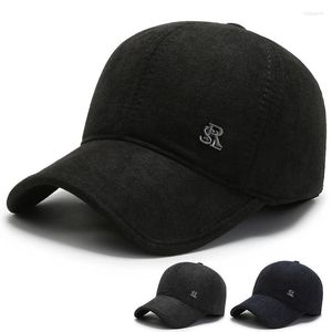 Kogelcaps verstelbare maat winter heren oorbomen hoeden snapback cap plus fluweel warme honkbal oorbeschermer casual sporten