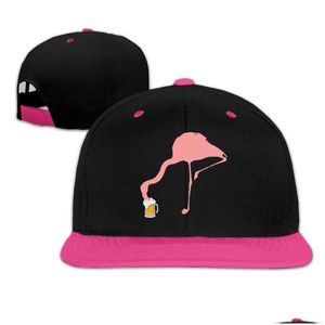 Casquettes de baseball Adts Flamingo Bière Classique Chapeaux Occasionnels Rose Hip Hop Casquette De Baseball Livraison Directe Dhoeb