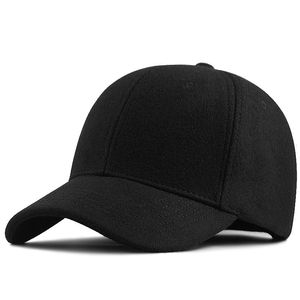 Kogelcaps volwassen groot formaat volle gesloten wollen hoed grote hoofdmannen en vrouwen plus gemonteerde vilt honkbal cap 56-60 cm 61-68cm 221125