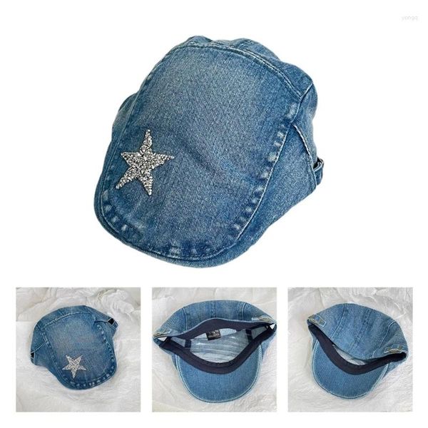 Casquettes de balle adulte modèle étincelant chapeau hommes jeans casquette à visière filles femmes peintre prenant Po