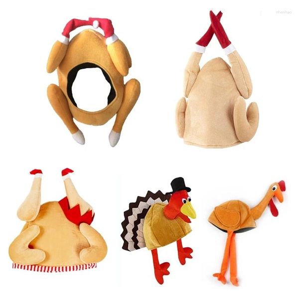 Casquettes de balle Adulte Stéréo Turquie Chapeau De Noël Thanksgiving Décoration Unique Carnaval Fête Festive