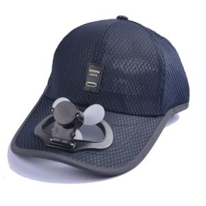 Gorras de béisbol para adultos, gorra de béisbol con protector solar de verano con miniventilador recargable por USB, sombrero ajustable de malla transpirable 230718