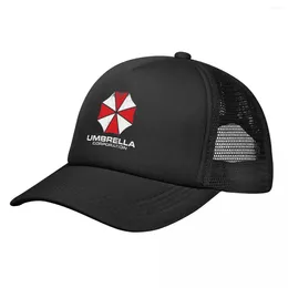 Ball Caps Adult Umbrella Corporation Trucker Hat Fashion Mesh Baseball Cap Snapback Chapeaux Sun Breathable Racing Automne