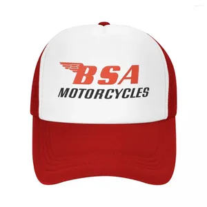 Ball Caps Adulte Vintage Bsa Motorcycles camionneur Chapeur Hip-hop Mesh Baseball Cap polyester papa Racing Racing Summer