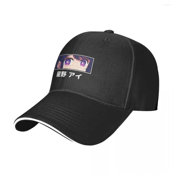 Tapas de pelota ai Hoshino Capilla de béisbol Oshi no ko kawaii ojos elegantes unisex camionero hat logo de tenis regalo