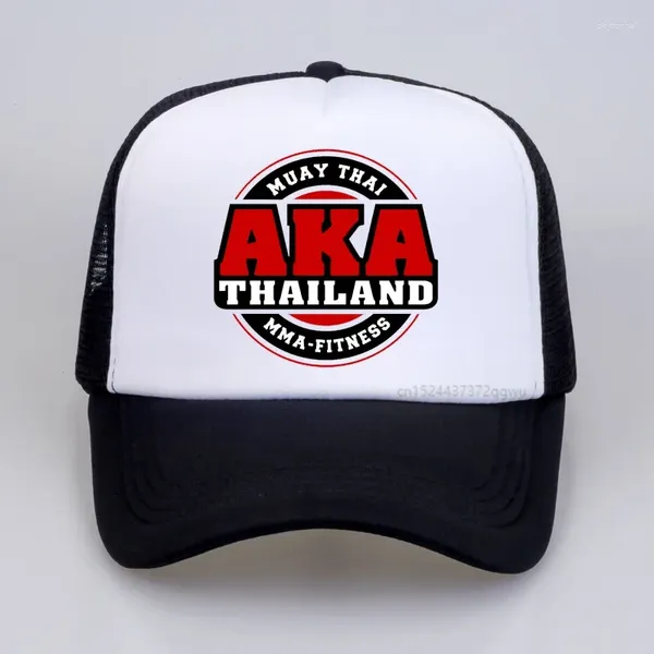 Ball Caps AKA Thailand Gym Logo Muay Thai Baseball Cap Mesh Camilier Camionneur HOT OUTDOOR SPORTS CASSUR