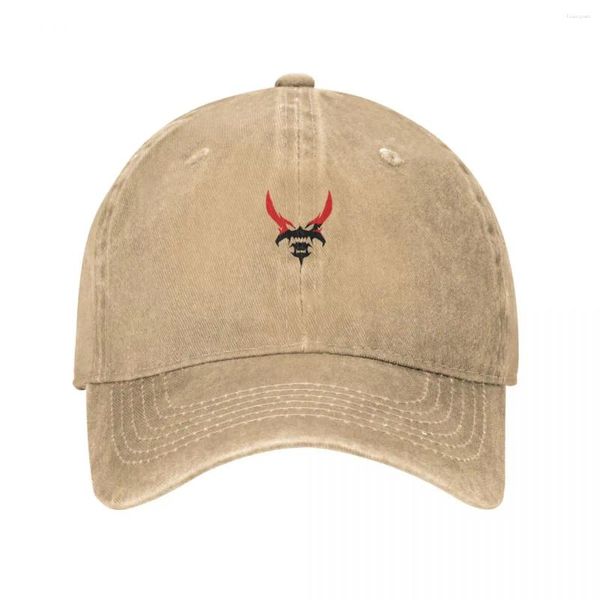 Bola de pelota akumetsu logo vaquero sombrero caballero táctico militar para hombre mujer