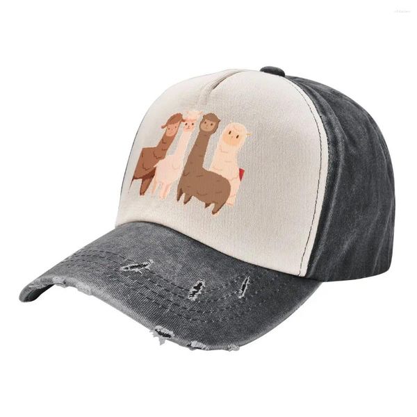 Gorras de bola Alpaca Camiseta Gorra de béisbol Hip Hop Diseñador Sombrero Papá Gota para hombres Mujeres