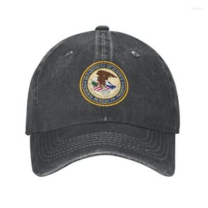 Casquettes de Baseball America Department Of Justice Casquette de Baseball Femmes Hommes Personnalisé Réglable Unisexe USA Federals Bureau Prisons Papa Chapeau Hip Hop