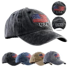 Ball Caps American Flag Baseball Chapeau de lavage d'eau respirant pour femmes