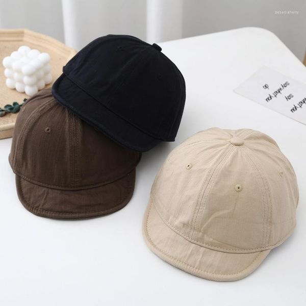 Casquettes de balle American Retro Short-Brimmed Peaked Cap Amekaji Soft Brim Baseball Lavé Vieux Top Workwear Chapeau Mode