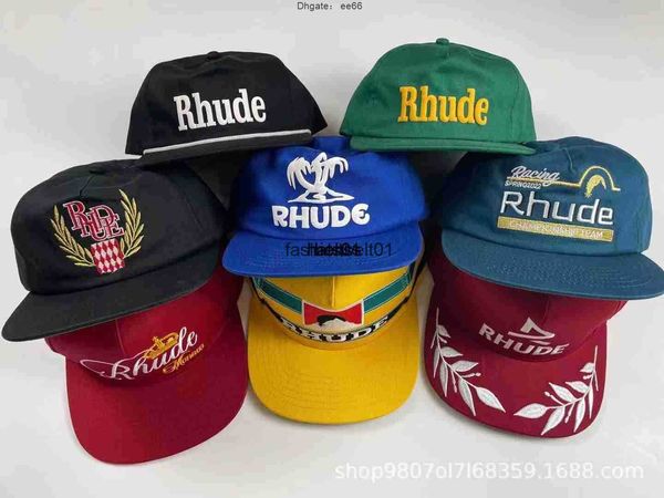 Gorras de béisbol American Rhude Bordado Marca de moda Verano Nuevo Sombrero para el sol Gorra de camión Sombrero para el sol para hombres y mujeres