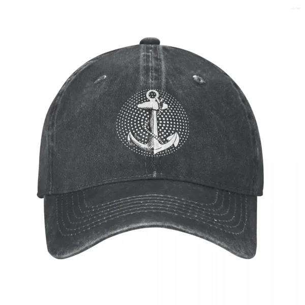 Ball Caps ancre baseball vintage en détresse lavée nautique capitaine de camarade pour hommes femmes extérieurs toutes saisons chapeaux de voyage casquette