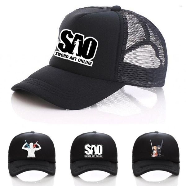 Gorras de béisbol Anime Sword Art Online Sombrero Impresión Deporte Sol Unisex Accesorios Cosplay Hip-Hop Moda Boy Girls Cap