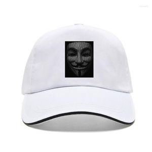 Ball Caps ANONIEM Baseball Cap V FOR VENDETTA MASK HEREN DAMES WIJ ZIJN DE 99% Bill Hat DTG2