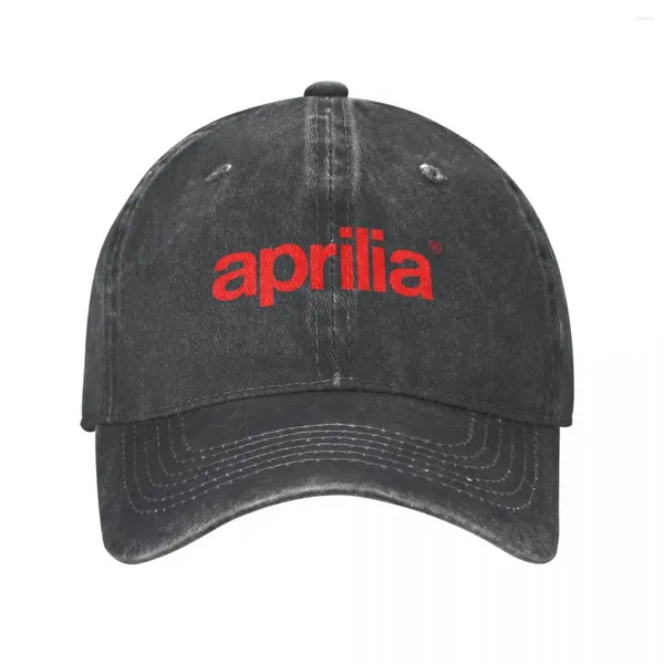 Tapas de pelota Aprilia Racing Motorcycle Moto Team Cap Baseball Baseball Vintage Denim Snapback Snapback Unisex Outdoor Summer