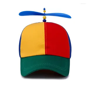 Ball Caps Collectie Kinderen Baseball Cap Cartoon Jongens Meisjes Zomer Zonnehoed Bamboe Dragonfly Hip Hop Patchwork Kids Snapback Gorras H123