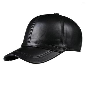 Ball Caps Collectie Mannen Echte Schapenvacht Baseball Cap Merk Casual Real Leather Snapback Mannelijke Vader Hoeden Verstelbaar