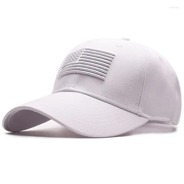 Casquettes de balle Arrivée USA Drapeau Casquette de baseball Broderie américaine Sports de plein air Snapback Hip Hop Coton Parasol Pare-Soleil Papa Chapeaux H046