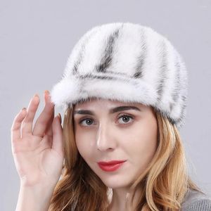 Casquettes de baseball Arrivée Femmes Chapeau Fashion Lady Véritable Hiver Casual Baseball Chapeaux