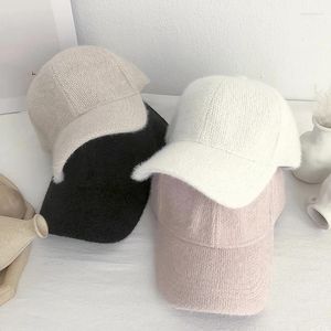 Casquettes de Baseball pour femmes, couleur unie, chapeau à visière, pare-soleil chaud, épais, décontracté, garde en peluche, printemps, automne et hiver