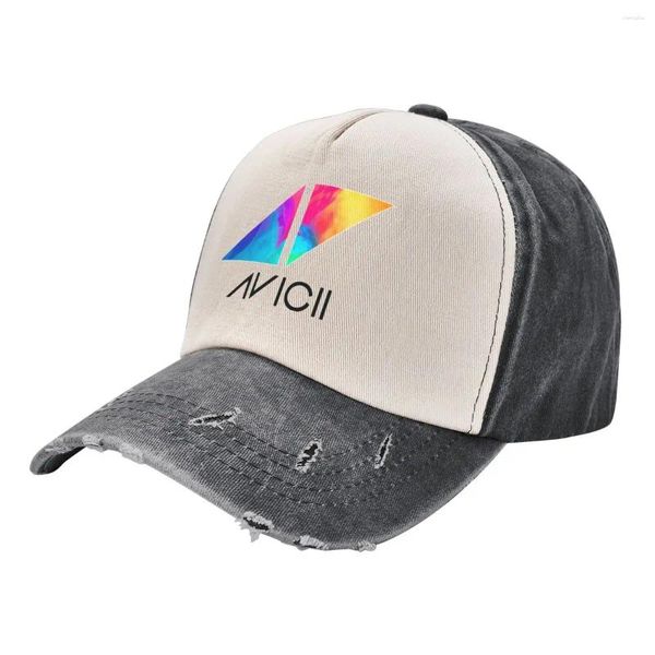 Ball Caps Avicii Texte et logo Colorful Baseball Cap Snapback Uv Protection Solar Solar Rugby Boy Child Women's