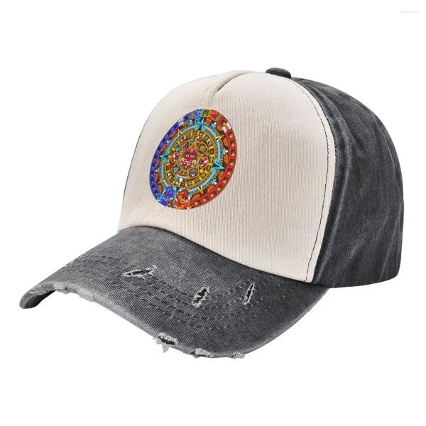 Ball Caps Aztec Sun Piedra - Capacina de béisbol de noche y día Caperuto de calles personalizados Sombreros Hombres para hombres