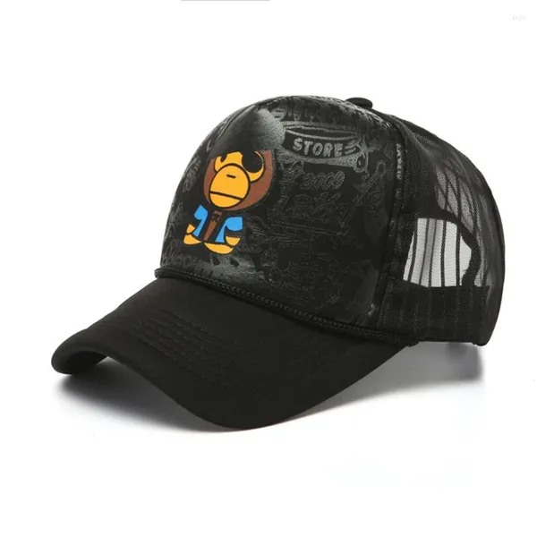 Casquettes de Baseball pour bébés garçons et filles, chapeaux imprimés de dessins animés, chapeaux d'été en plein air pour enfants, chapeau Hip Hop, accessoires de photographie